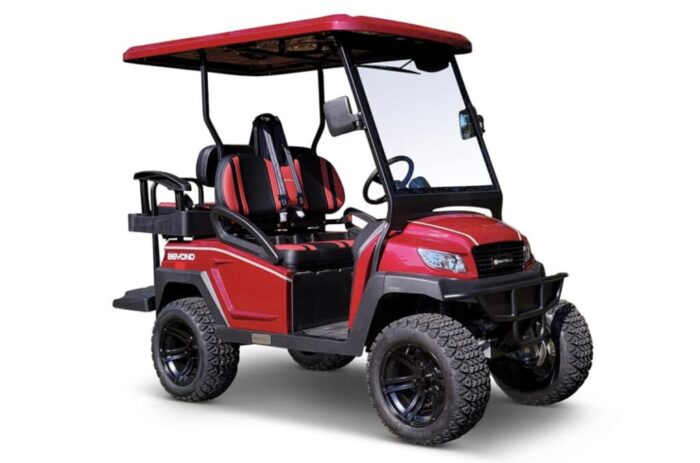 2023 Bintelli Beyond in Red 4 Passenger Golf Cart