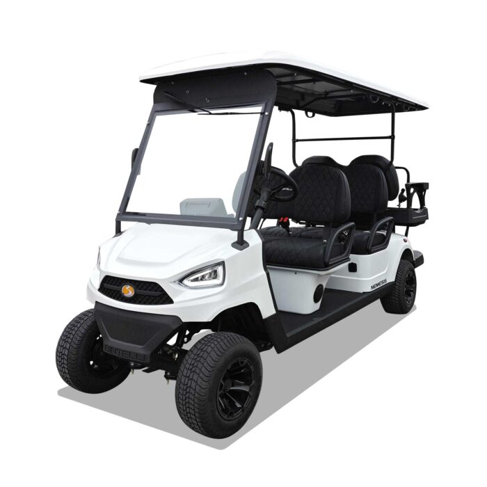 2024 Bintelli- Lifted - White Beyond Limo Golf Cart 6 Passenger