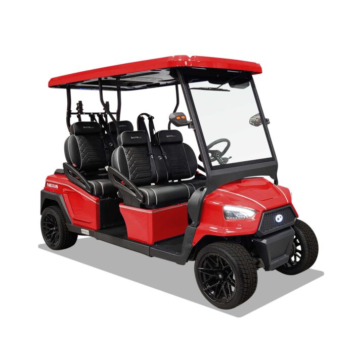 2024 BINTELLI - LIFTED - RED BEYOND GOLF CART 4 PASSENGER W/ NEW LITHIUM BATTERY - Image 6