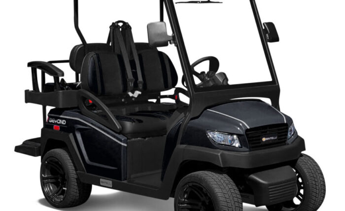 2024 BINTELLI- BLACK BEYOND GOLF CART 4PR W/ NEW LITHIUM BATTERY & TOUCHSCREEN - Image 2