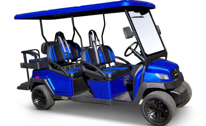 2024 Bintelli Beyond 6 Passenger Golf Cart in Black w/ New 105ah Lithium Battery - Image 3