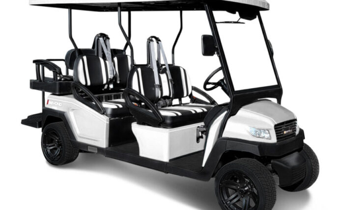 2024 Bintelli Beyond 6 Passenger Golf Cart in Black w/ New 105ah Lithium Battery